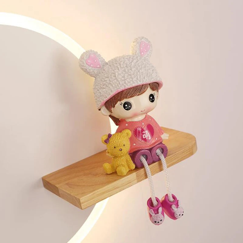 Applique murale Led nordique en forme de dessin animé - vue 7 sur 8