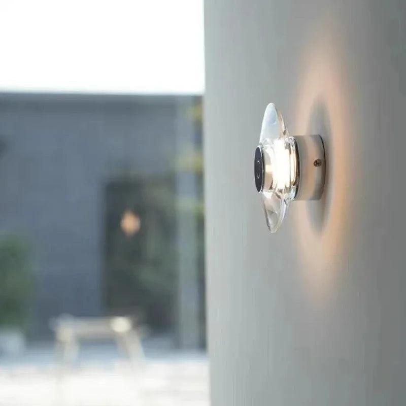 lampe de chevet en cristal italien pour décoration intérieure élégante - vue 5 sur 8
