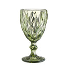 Verre vin relief style rétro verre épais