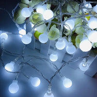 guirlande lumineuse led boule pour extérieur et décorations festives