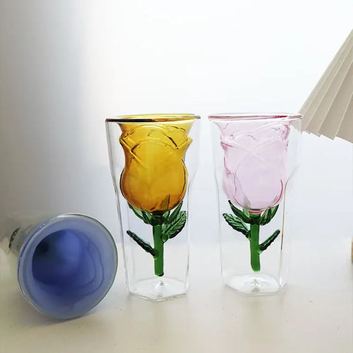 Verre double paroi avec noeud interieur style europeen
