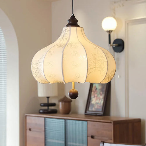 lustre rétro vintage en tissu pour décoration intérieure