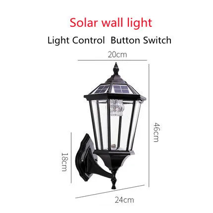 lampe solaire extérieure pour éclairage de jardin et allée