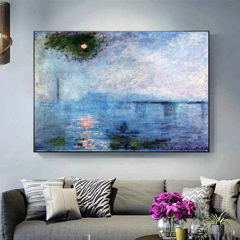 peintures sur toile paysages impressionnistes affiches décoratives