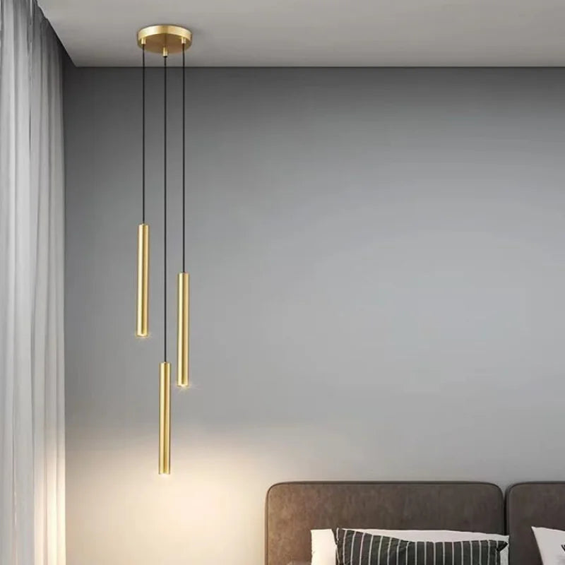 Luminaire suspendu à Long Tube Led moderne - vue 6 sur 14