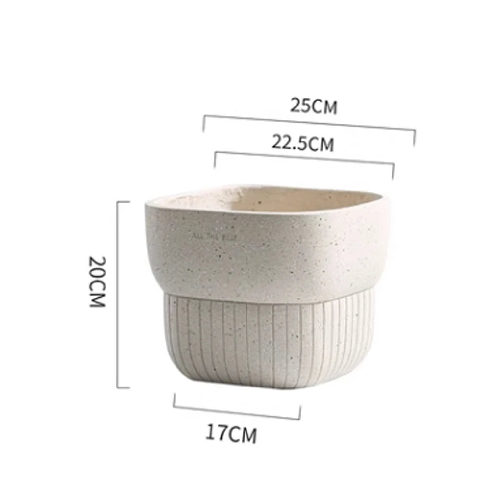 moule en silicone moderne pour pot de fleurs en béton léger et luxueux - vue 18 sur 22