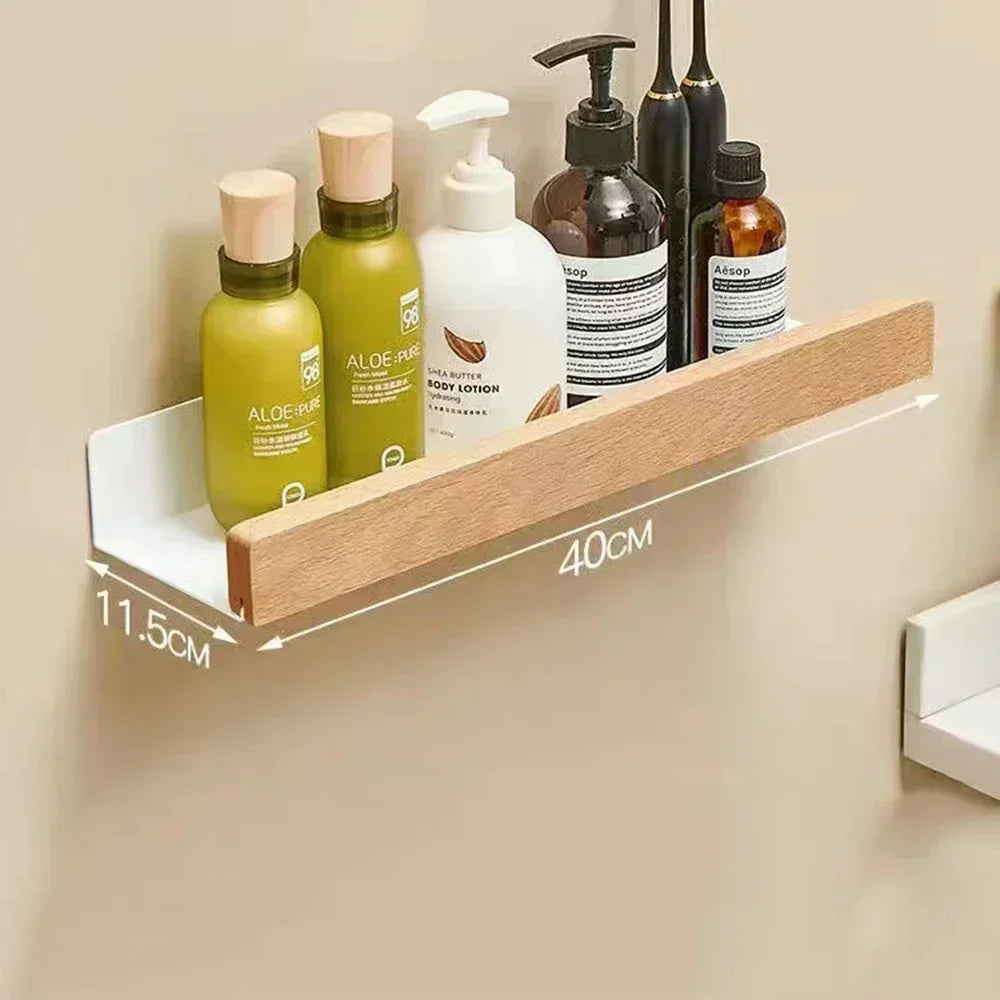 étagère en bois support d'angle sans perçage pour rangement - vue 13 sur 14