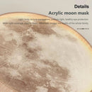Plafonnier LED nordique en forme de lune en bois