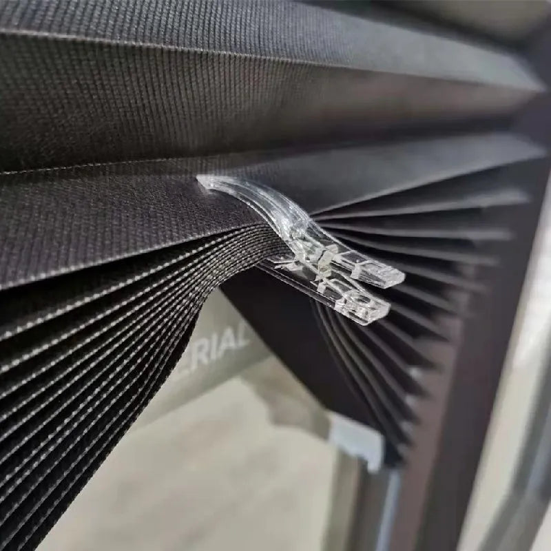 Store plissé occultant tissu pour fenêtre chambre cuisine