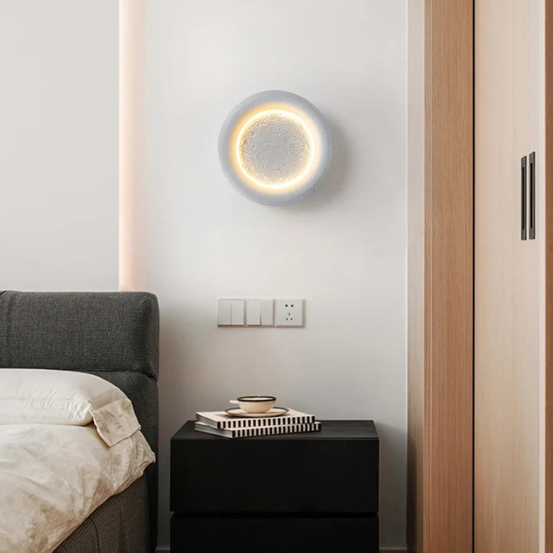 applique murale créative pleine lune étoilée pour intérieur décoratif - vue 4 sur 6