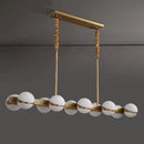 Lustre doré design intérieur moderne LED