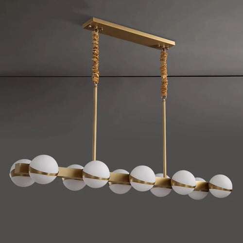 Lustre doré design intérieur moderne LED