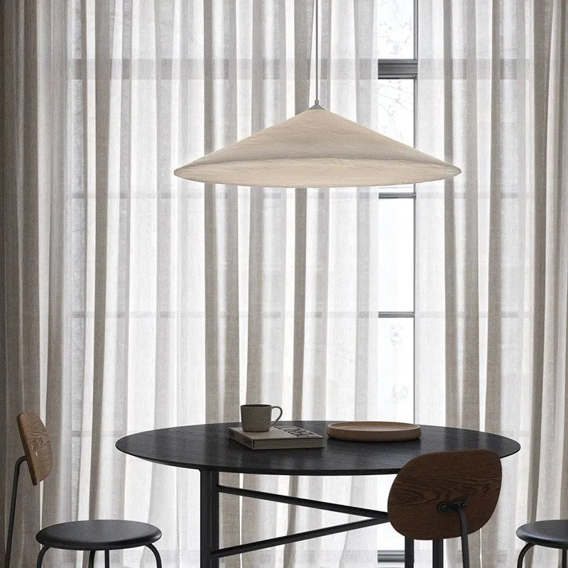suspension en soie nordique moderne décor led luminaires suspendus en tissu