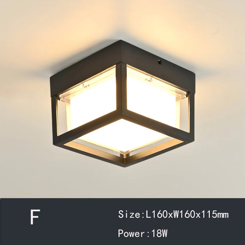 plafonnier moderne étanche pour décoration intérieure élégante - vue 5 sur 8