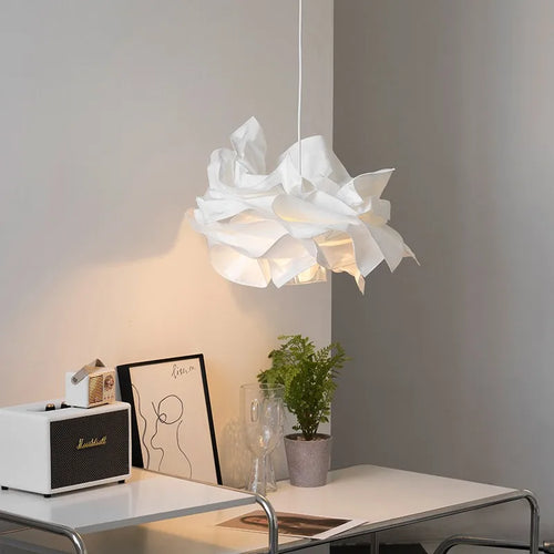 lustre minimaliste en papier led pour éclairage intérieur bricolage
