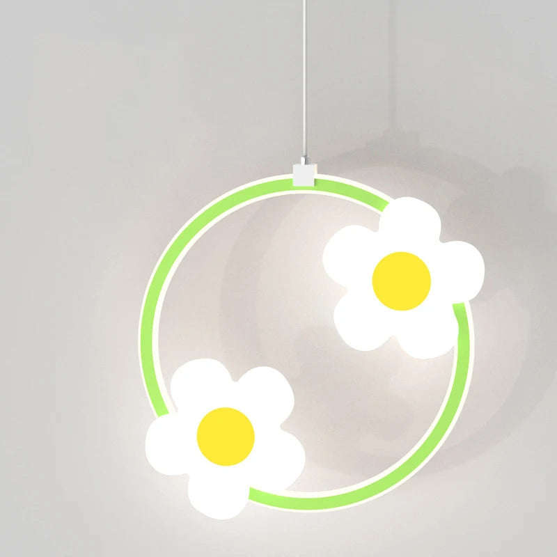 lustre fleur suspension pour fille chambre de bébé - vue 6 sur 9