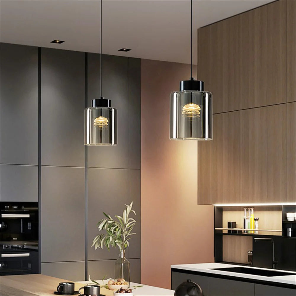 lustre à led tendance en forme de bouteille pour intérieur moderne - vue 5 sur 11