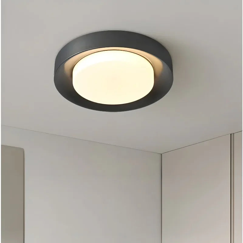 plafonnier led moderne en laiton décoration intérieure lumière design luxe - vue 5 sur 8