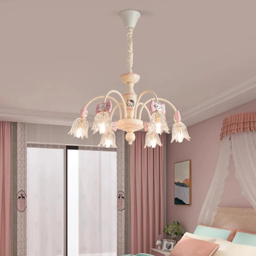 lustre créatif mignon pour chambre de princesse enfant