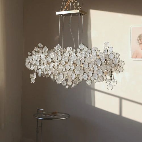 lustre led en verre design créatif et simple moderne