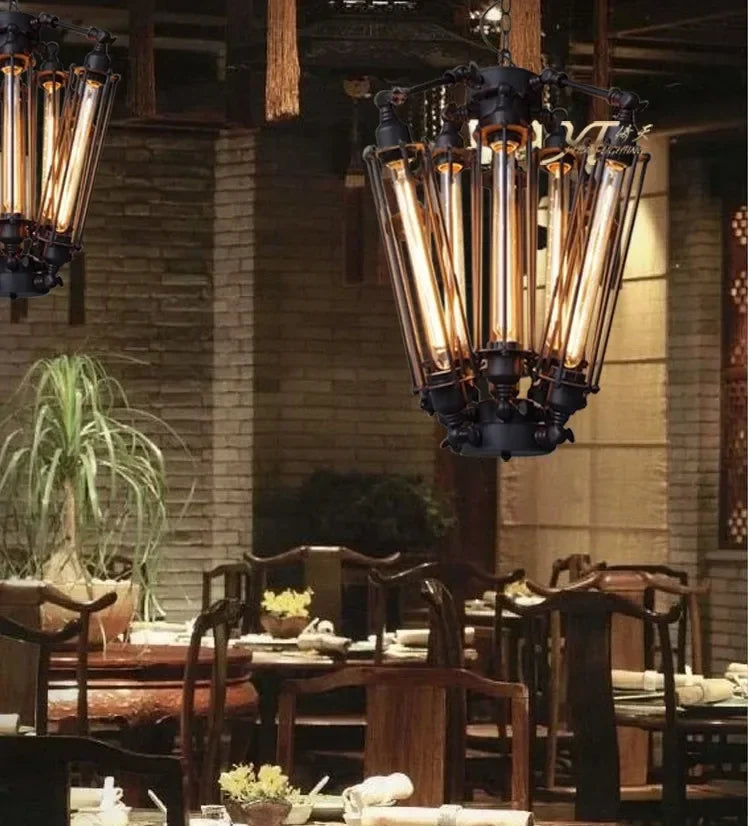 lustre moderne suspension grandes lampes créatives noir