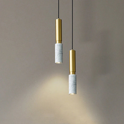 lustre scandinave minimaliste en marbre led rétro