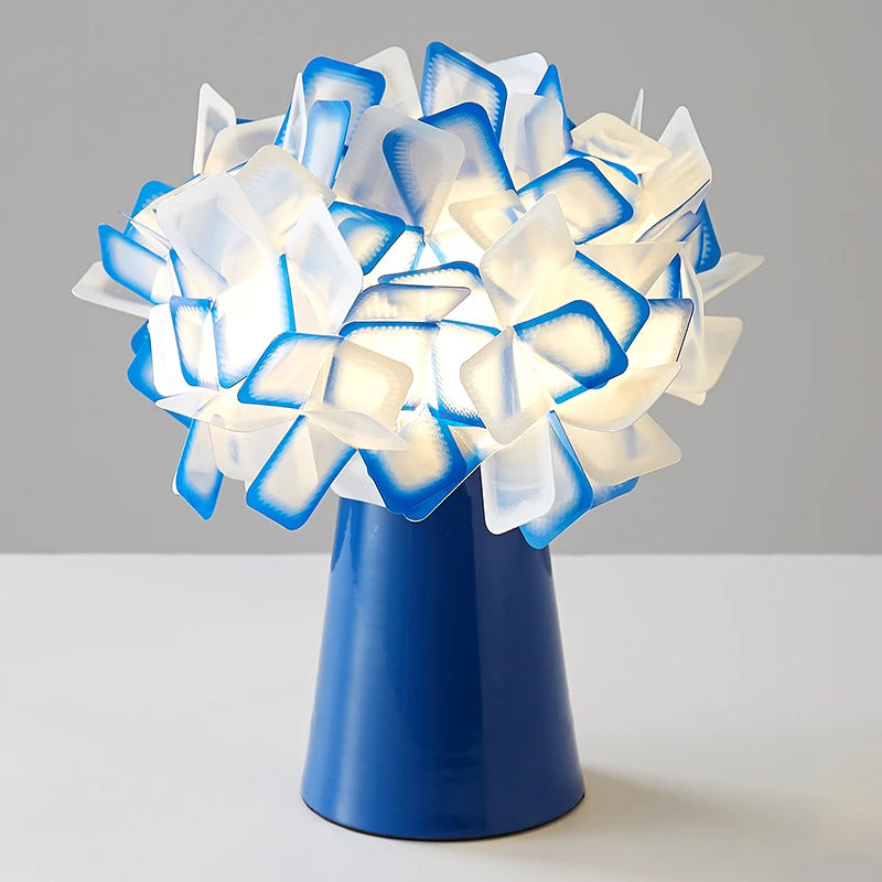 lampe de bureau moderne en plastique design floral décoratif - vue 10 sur 13