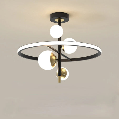 lustre nordique moderne à led simple boule pour éclairage intérieur