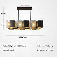 lustre moderne à LED pour décoration intérieure élégante