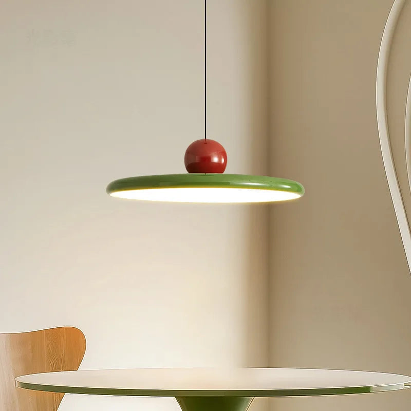 lustre nordique led élégant avec abat-jour pour décoration maison - vue 5 sur 8