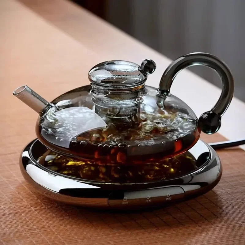 Theiere verre resistante chaleur avec filtre integre