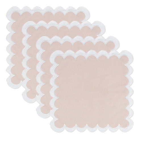 Set de table coton lin motif coquillage style moderne