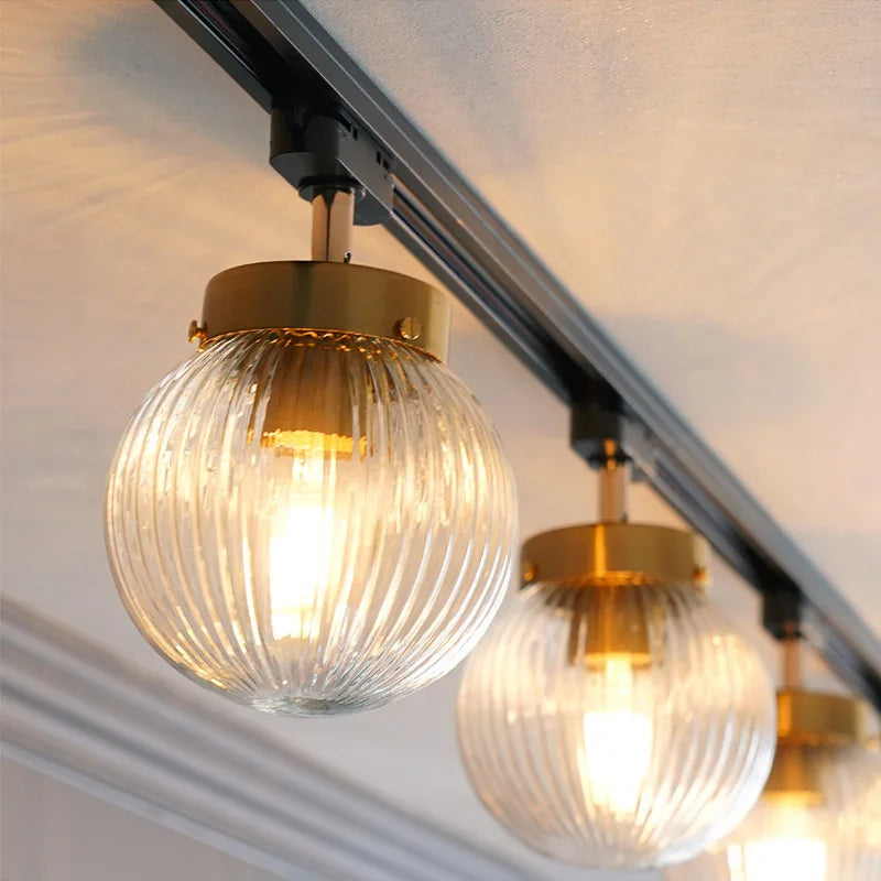 plafonnier led nordique en verre décoratif d'intérieur réglable