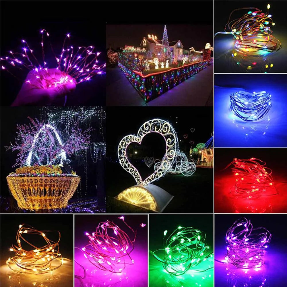 guirlande lumineuse led usb étanche décoration de fête Noël mariage - vue 6 sur 14