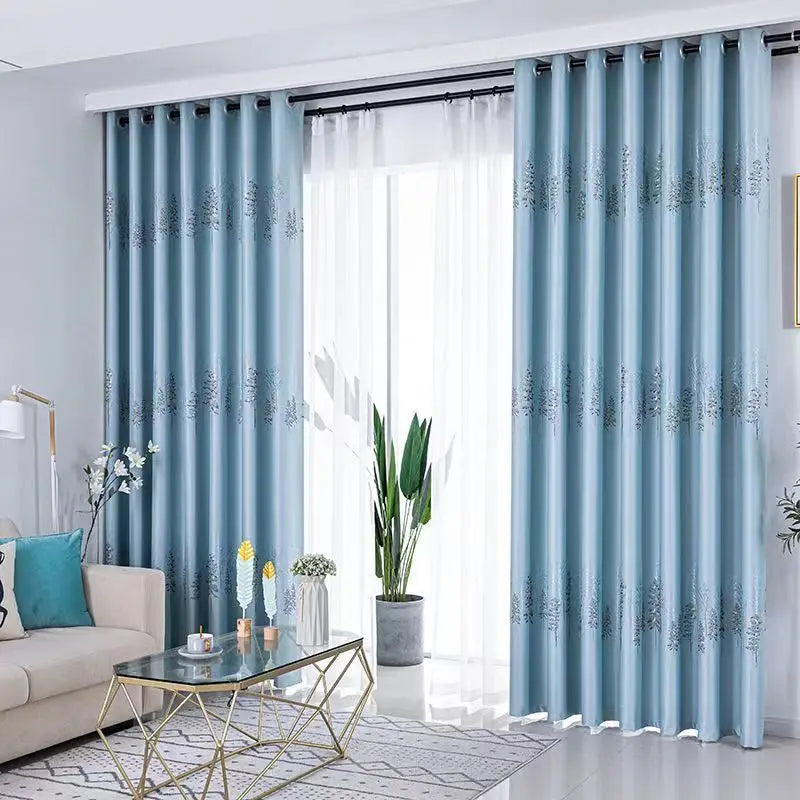 Rideau jacquard épais occultant sur mesure pour chambre