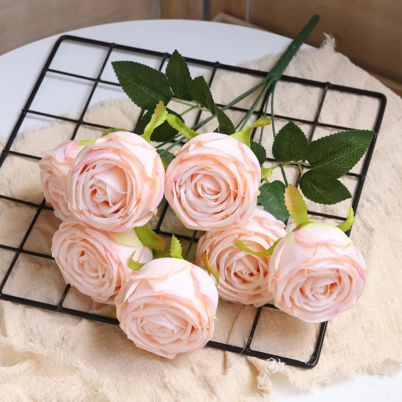 bouquets de roses artificielles pour décoration de mariage et artisanat - vue 17 sur 17