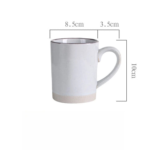 Tasse artisanale retro en ceramique style rustique