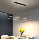 suspension led moderne éclairage intérieur design rectangulaire