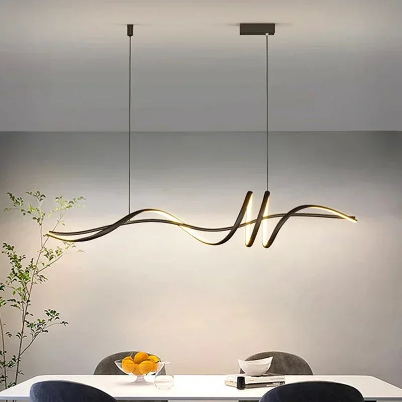 lustre moderne simple striptips pour intérieur luminaire