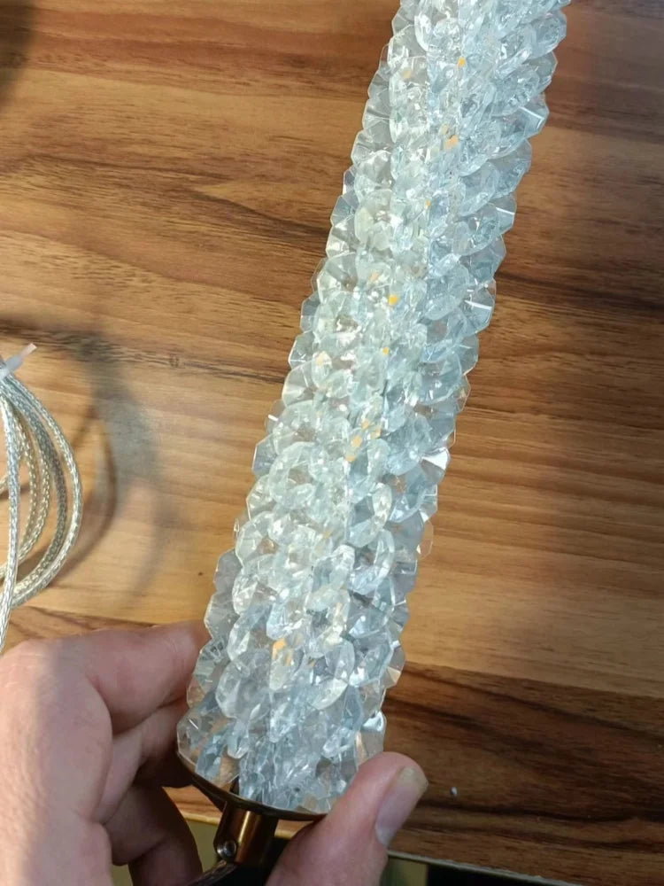 lustre en cristal de luxe pour intérieur moderne et élégant - vue 4 sur 7