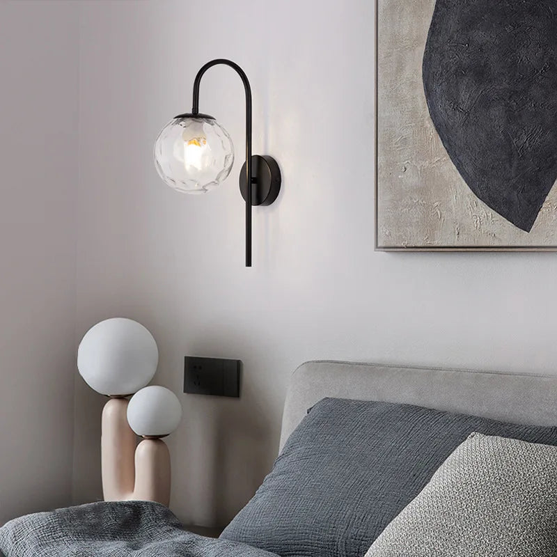 applique murale led boule créative salon couloir - vue 5 sur 9