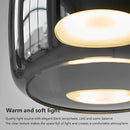 Suspension LED en verre au design nordique moderne