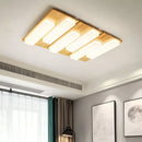 plafonniers led modernes en bois véritable 4/6/9 têtes luminaire intérieur