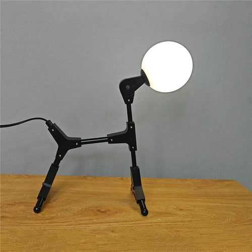 lampe de sol art abstrait animaux fer décoration nordique