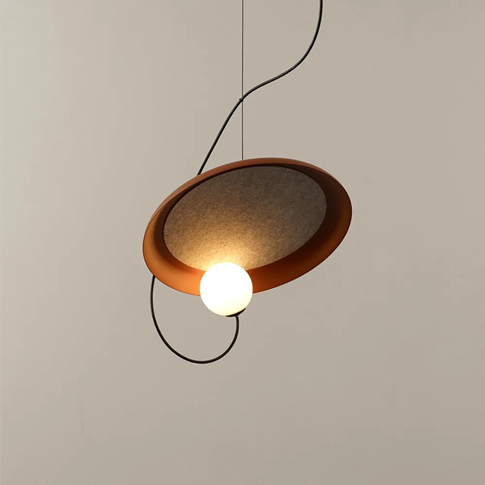 Suspension en verre et métal lampes nordiques - vue 5 sur 6