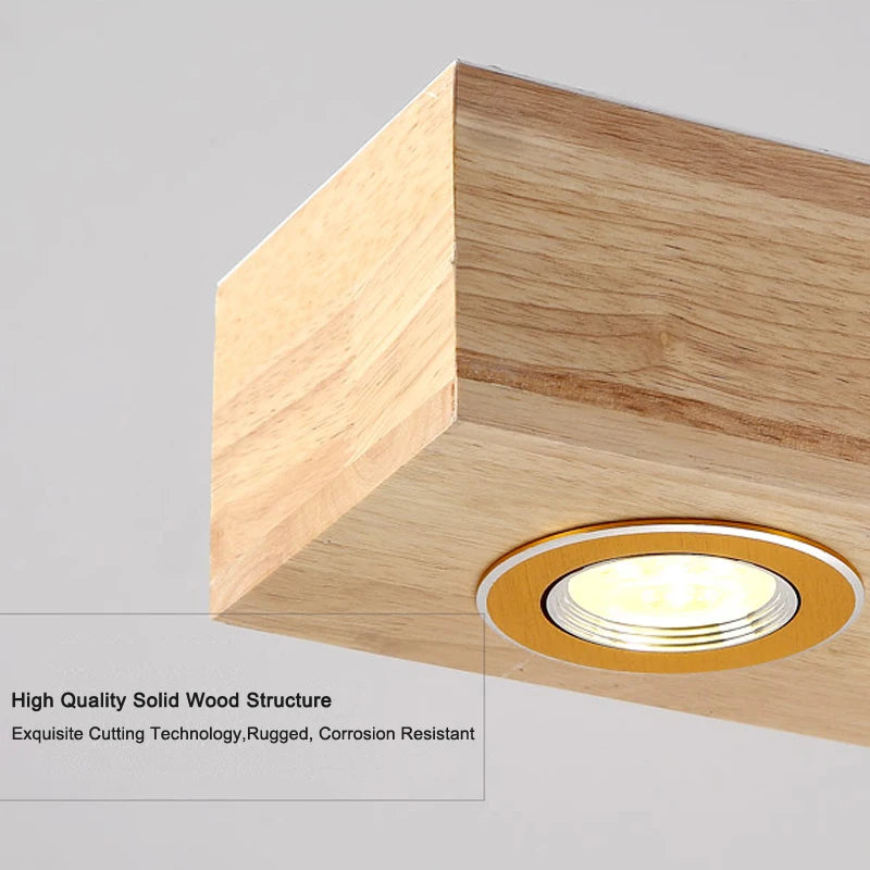 lampe suspendue led en bois au design moderne pour décoration intérieure