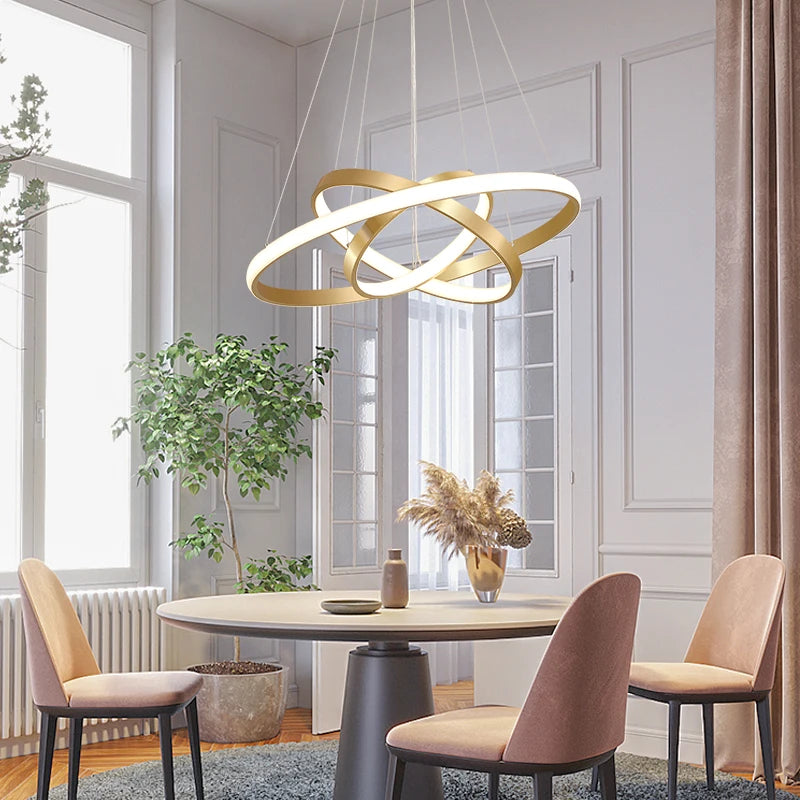lustre moderne nordique avec télécommande et design épuré - vue 6 sur 30