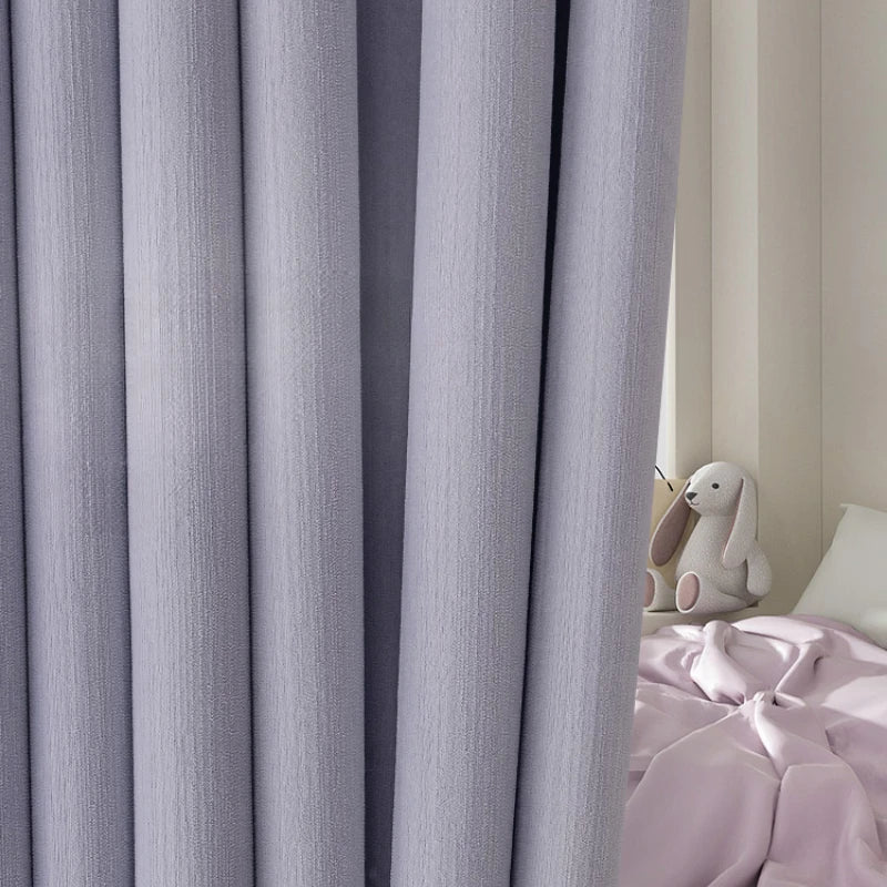 Rideau moderne occultant léger plissé pour salon chambre