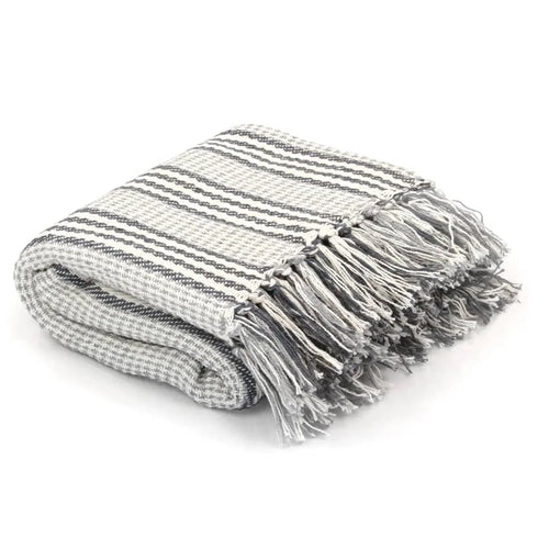 Plaid coton chevrons doux confortable pour salon chambre