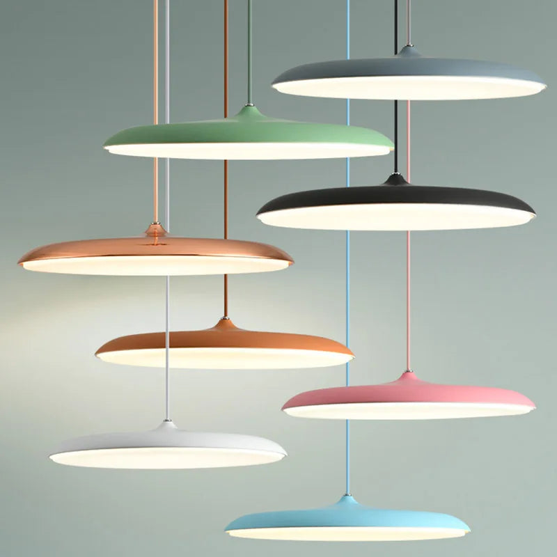 lampe led suspendue design nordique simple avec soucoupe volante